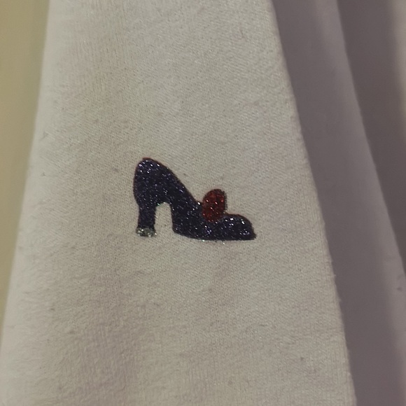 Vintage Glitter Hattitude Red Hat Society Fruit of Loom Sweatshirt sz M funky - Picture 7 of 9